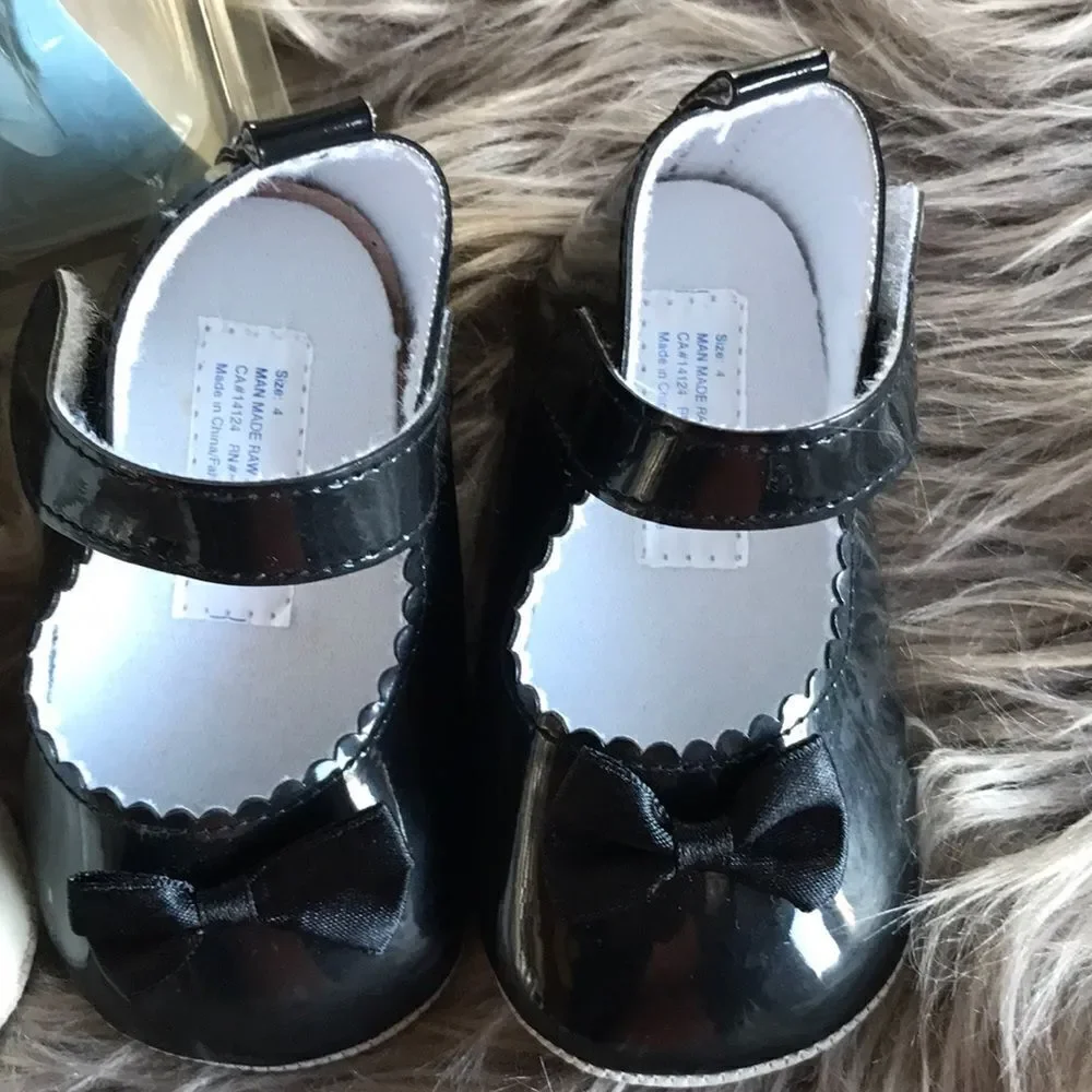 Lot of 3 Klassy Baby girl dress shoes 2 sizes
